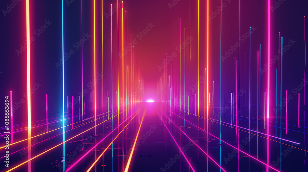 Naklejka premium colorful lights background
