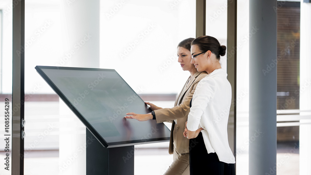Fototapeta premium A broker or consultant for the purchase or rental of real estate advises a client. The concept of renting or buying real estate.