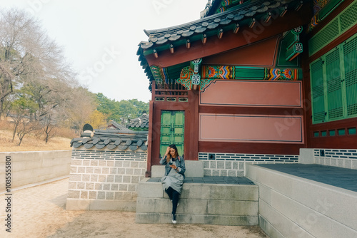 Gyeongbokgung Palace in Seoul City, South Korea - september, 2 2024 photo