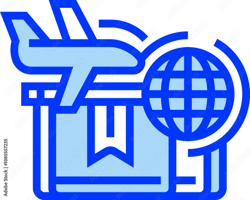 Air Freight Plane Icon Air Freight Plane Icon