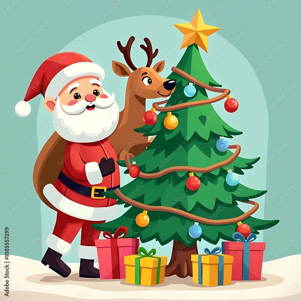 santa claus with gifts santa claus with gifts