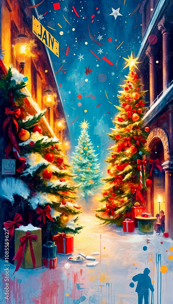 Fototapeta premium christmas tree