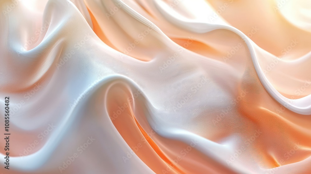 Fototapeta premium Abstract Light Waves in Soft Flowing Textures