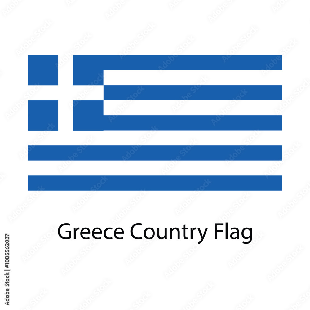 Greece Country Flag hand drawing illustration vector based drawing Greece Country Flag hand drawing illustration vector based drawing