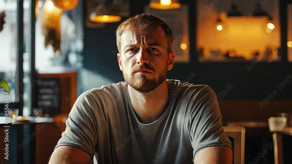 A man sits at a table with a plate of food in front of him