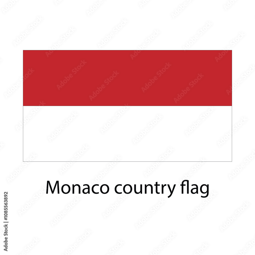 Monaco country flag hand drawing illustration vector based drawing Monaco country flag hand drawing illustration vector based drawing