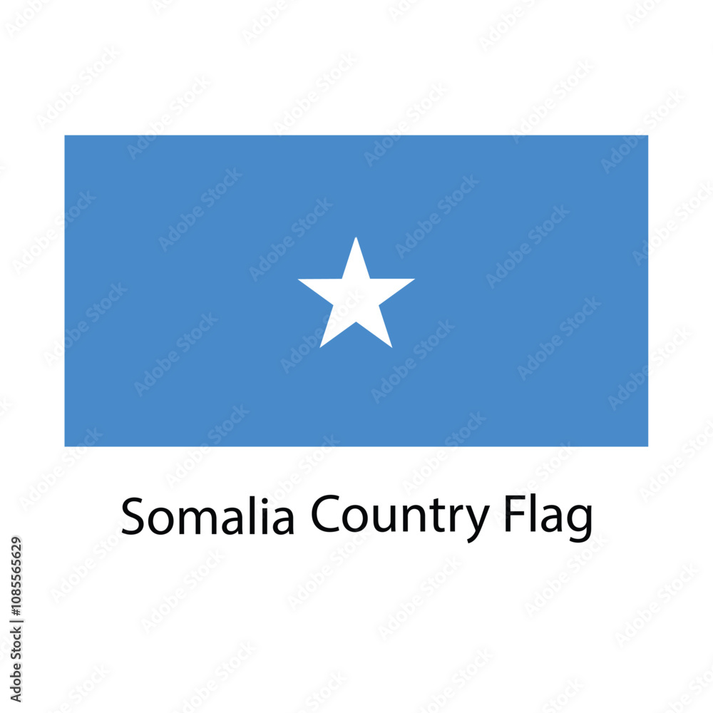 Somalia Country Flag hand drawing illustration vector based drawing Somalia Country Flag hand drawing illustration vector based drawing