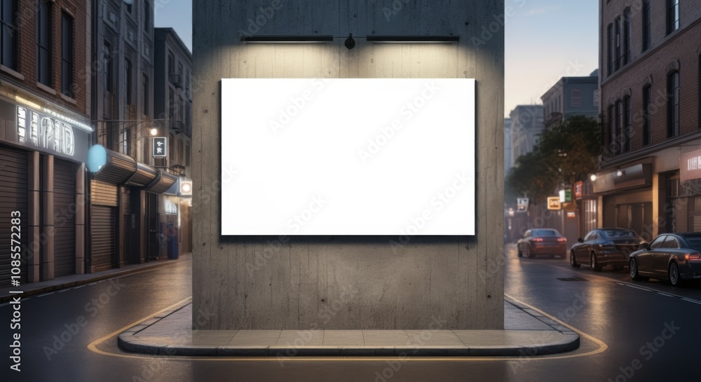 Plain Blank White Board Banner Poster for Product Advertisement, Billboard, Urban City Street, Sign, Display, Wall Covering, Marketing Plain Blank White Board Banner Poster for Product Advertisement, Billboard, Urban City Street, Sign, Display, Wall Covering, Marketing