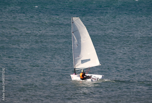 great view of sailing boats at a sea regatta