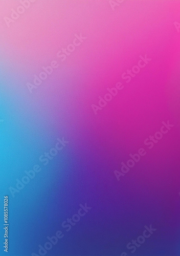 Pink magenta blue purple abstract color gradient background grainy texture effect, vertical background, copy space