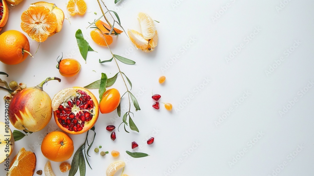 Rich Fruits and Vegetables on White Background - A Bountiful Display of Nature's Goodness. The Vibrant Colors and Freshness of the Fruits and Veggies, Standing Out Against the Pure White Rich Fruits and Vegetables on White Background - A Bountiful Display of Nature's Goodness. The Vibrant Colors and Freshness of the Fruits and Veggies, Standing Out Against the Pure White