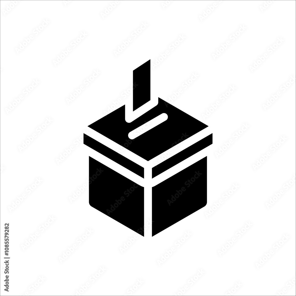 Ballot Box icon. Vector illustration for Election Day, Voting Process and Democracy Theme. Isolated on white background. Ballot Box icon. Vector illustration for Election Day, Voting Process and Democracy Theme. Isolated on white background.