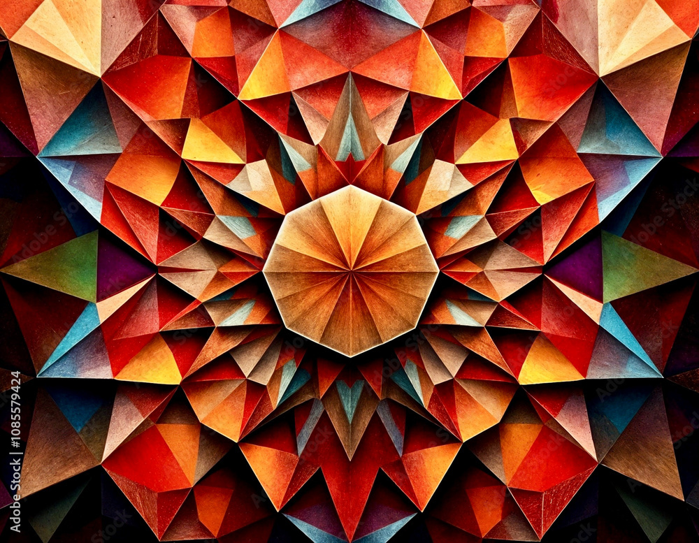 Obraz premium abstract background with triangles