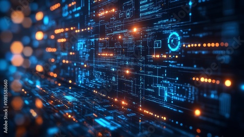 Wallpaper Mural Secure Communication Interface Depicting Digital Icons Encryption Privacy and Online Safety Measures Emphasizing Strong Data Protection Protocols Torontodigital.ca