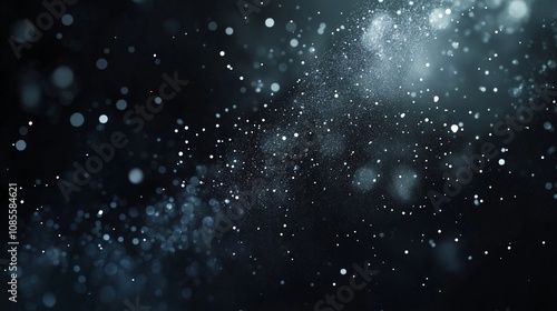 光の粒が舞うレンズで撮影したようなぼやけたCG画像