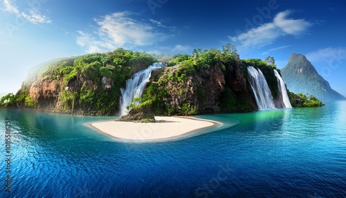 waterfall in plitvice lakes country