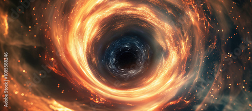 circle hole vortex hot energy background, fire 3