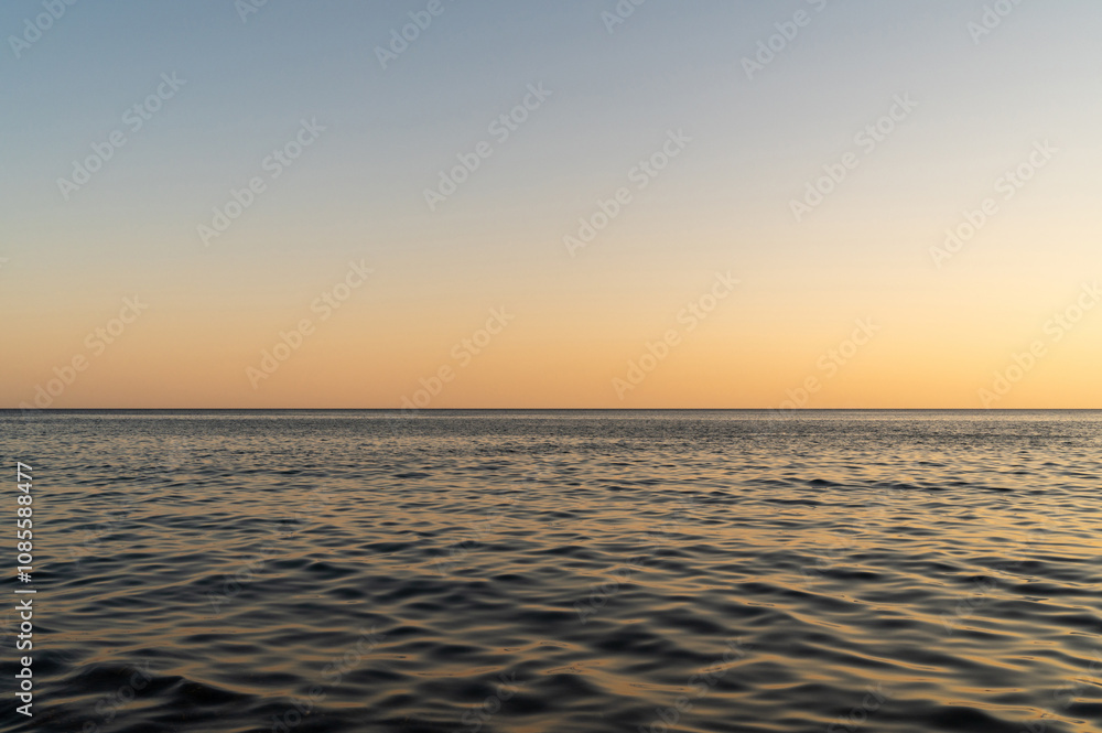 Sunset sea beach. Sun sky ocean. Sunrise water landscape. Clouds nature horizon wave coast. Evening beautiful orange dusk.