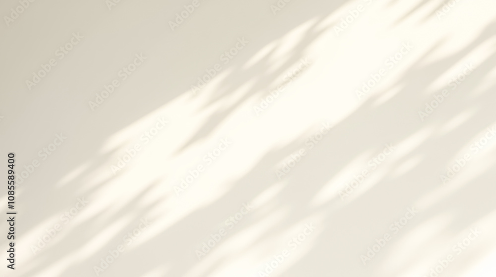 Warm Beige Background with Subtle Leaf Shadows. Minimalist Design, Natural Light and Shadow Play for Template or Mockup. Warm Beige Background with Subtle Leaf Shadows. Minimalist Design, Natural Light and Shadow Play for Template or Mockup.