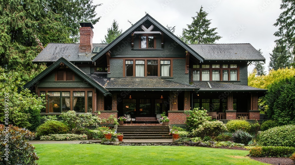 Elegant Craftsman Home with Custom Millwork Exterior Elegant Craftsman Home with Custom Millwork Exterior