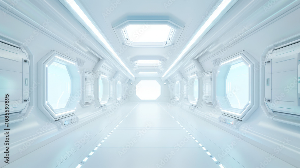 Obraz premium Space ship interior 