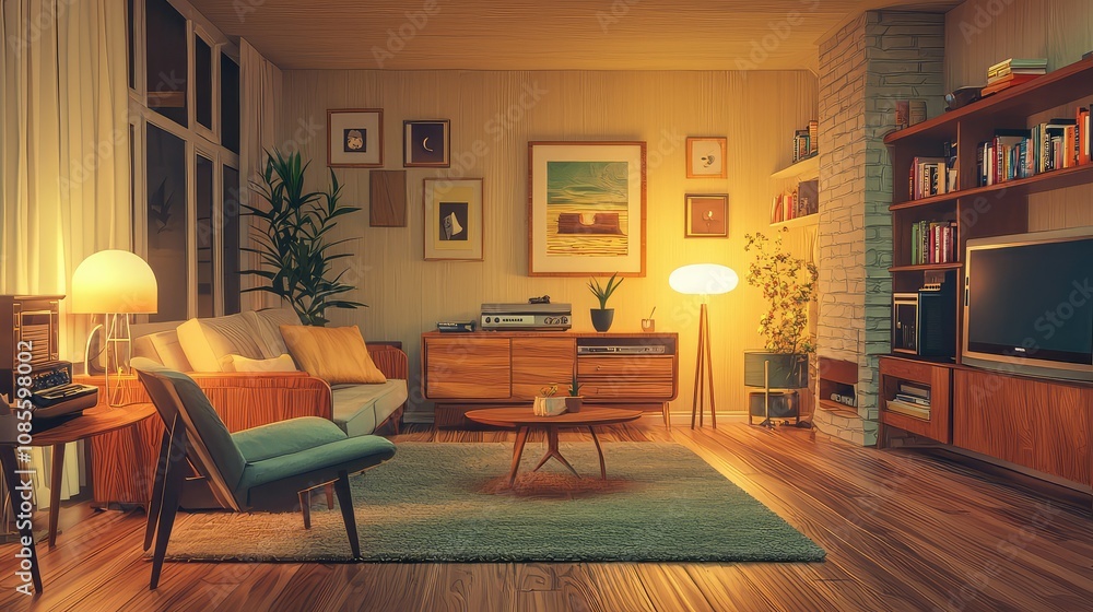 Cozy Mid-Century Modern Living Room Decor Cozy Mid-Century Modern Living Room Decor
