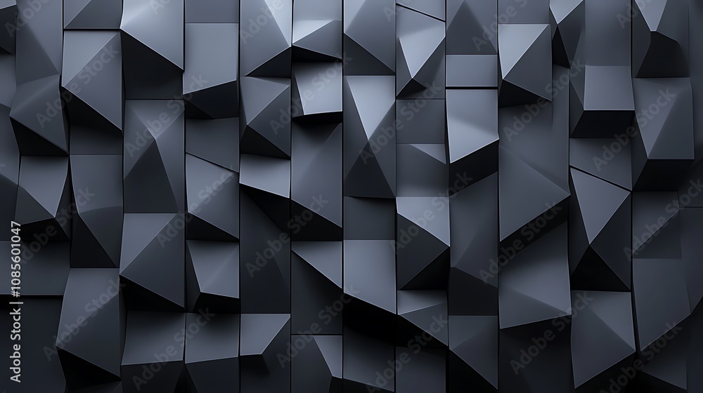 Abstract black geometric background with a dark shape pattern Abstract black geometric background with a dark shape pattern