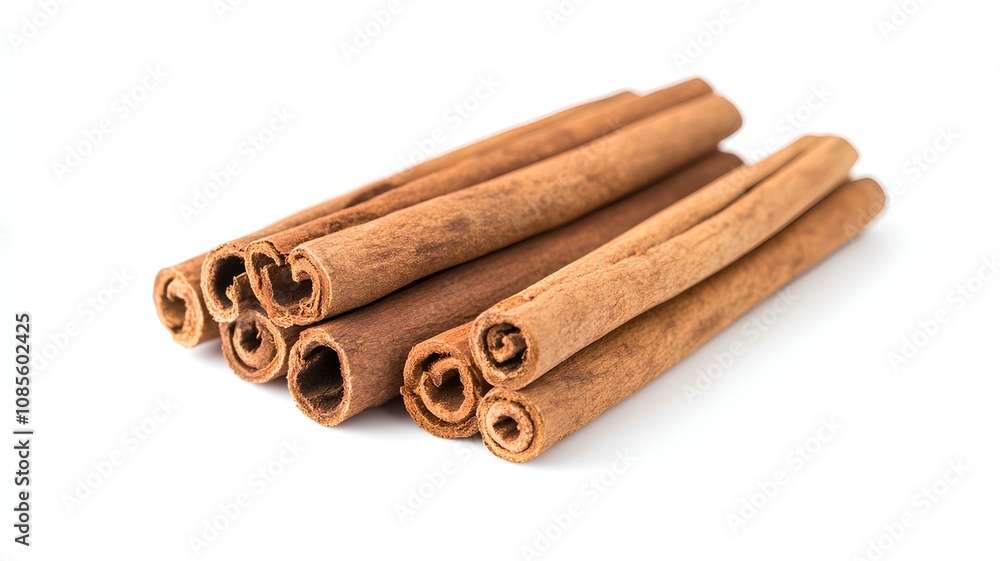 cinnamon sticks isolated on white background cinnamon sticks isolated on white background