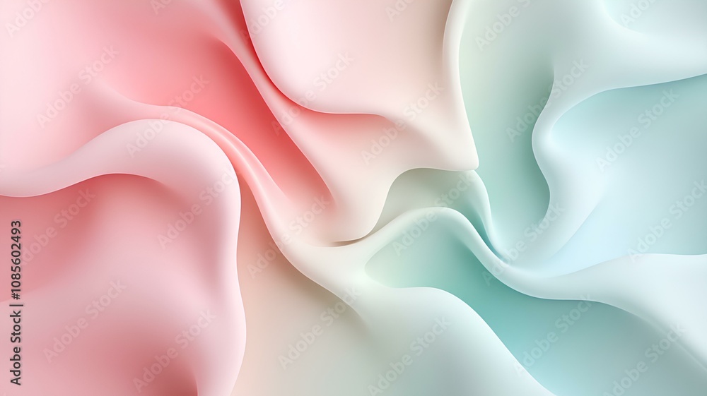abstract background with smooth lines in pastel colors. 3d pastel wavy background abstract background with smooth lines in pastel colors. 3d pastel wavy background