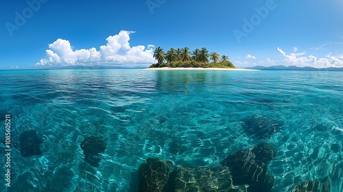 南国の海の写真
