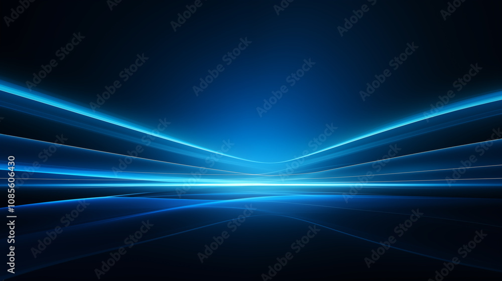 Simple luminous blue light technology black background Simple luminous blue light technology black background