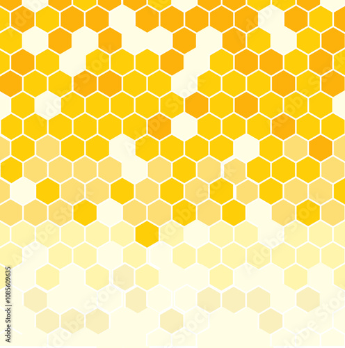 Creative vector background with honey and a honeycomb for banners, cards, flyers, social media wallpapers, etc.modern hexagon background for decoration, book cover, template and constructio,bee pattar