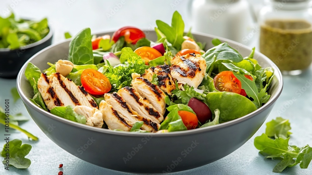 Vibrant Green Grilled Chicken Salad for a Healthy Lunch Vibrant Green Grilled Chicken Salad for a Healthy Lunch