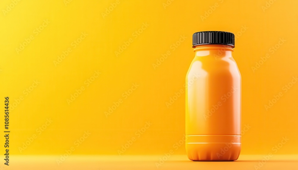 Vibrant sports drink with blank label, ready for flavor descriptions, workout template, bold flavors Vibrant sports drink with blank label, ready for flavor descriptions, workout template, bold flavors
