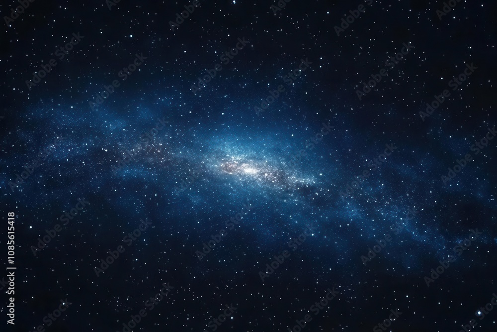 Abstract starfield with blank space in the center, ready for custom logos, galaxy graphic, deep space Abstract starfield with blank space in the center, ready for custom logos, galaxy graphic, deep space