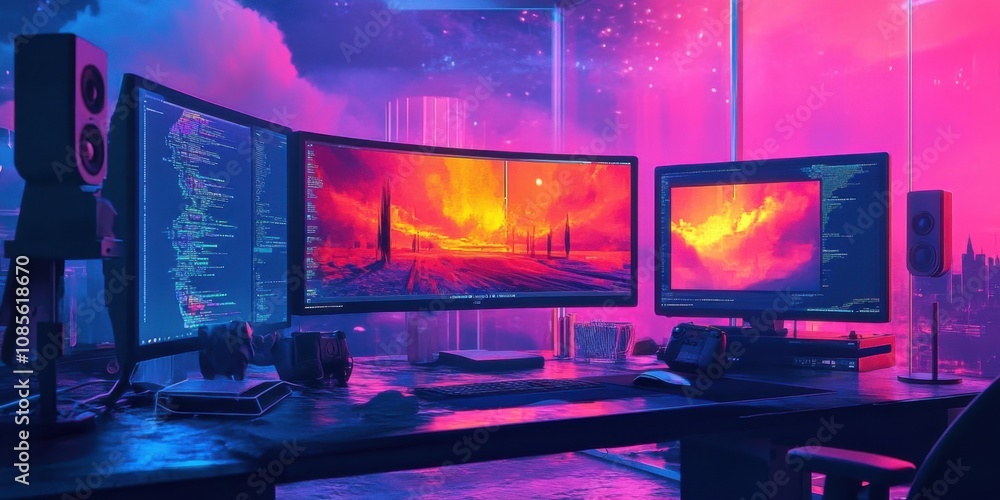 Creative data visualization with blended art and tech aesthetics, modern and inspiring, Creative data visualization with blended art and tech aesthetics, modern and inspiring,
