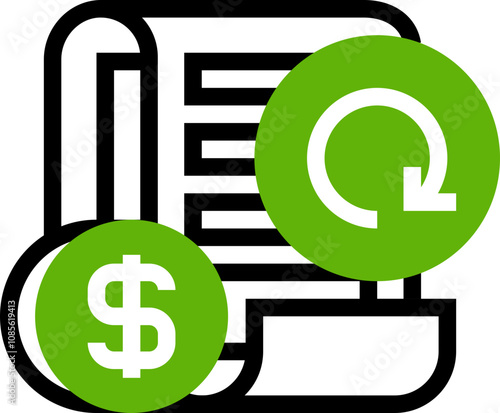 Recurring Invoice Line Icon