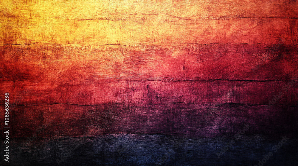 Obraz premium digital grainy gradient showcasing a colorful soft blur, symbolizing harmony, transformation, and abstract beauty with flowing colors representing fluidity and interconnectedness in a modern, vibrant 