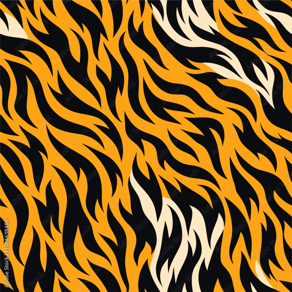 seamles texture animal print and animal vector