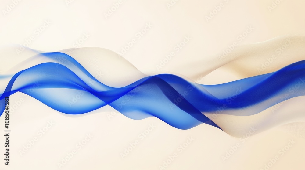 Abstract Blue Wave Digital Art: Smooth Lines and Flowing Patterns Abstract Blue Wave Digital Art: Smooth Lines and Flowing Patterns