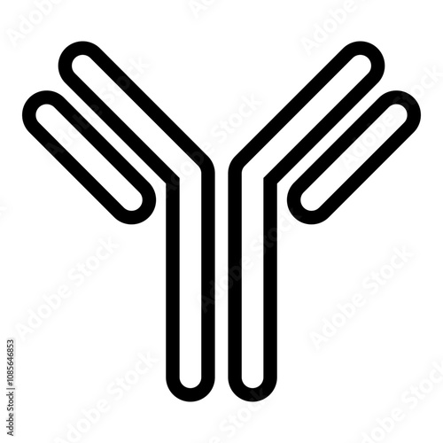 Immunology icon. Vector line icon