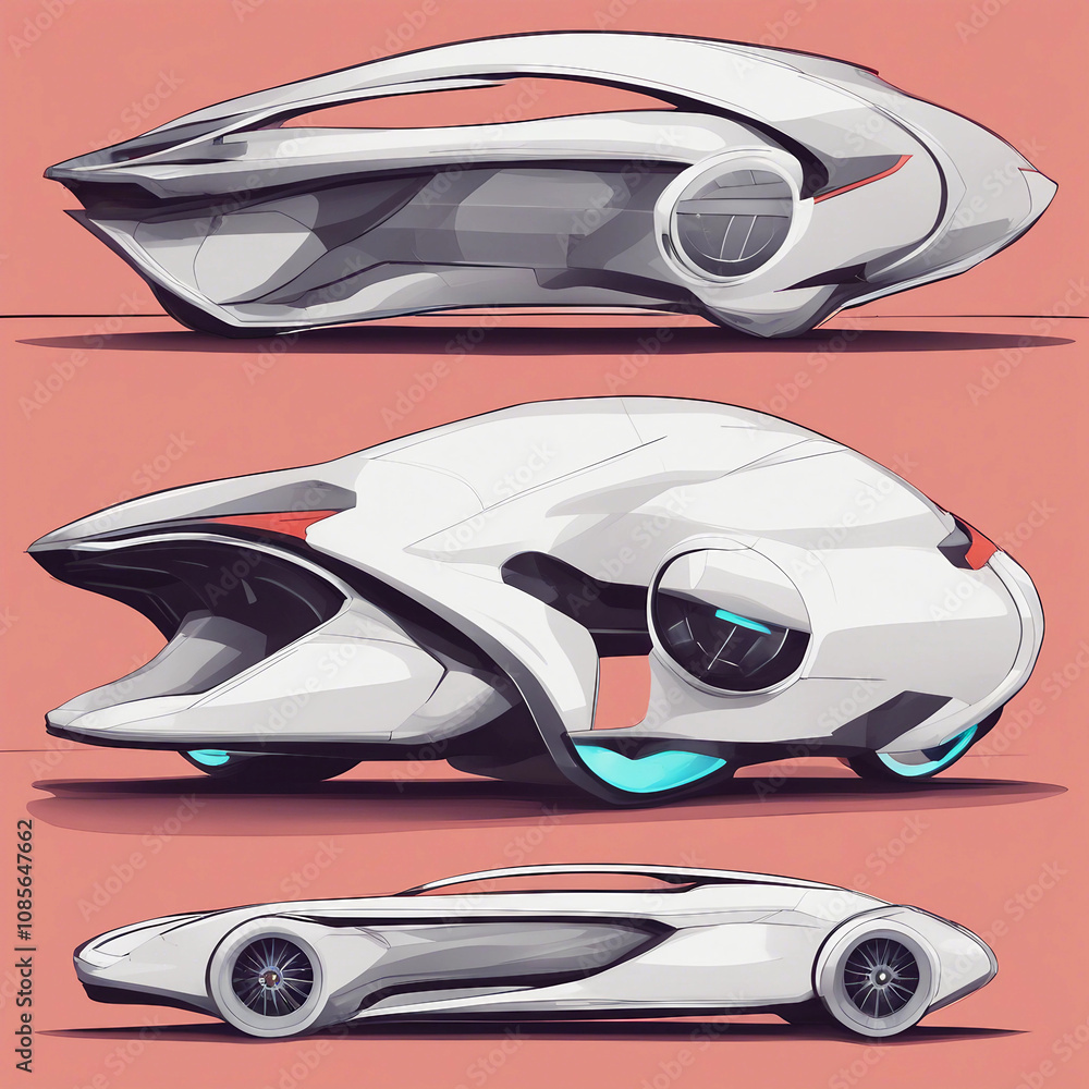 futuristic car background illustration futuristic car background illustration