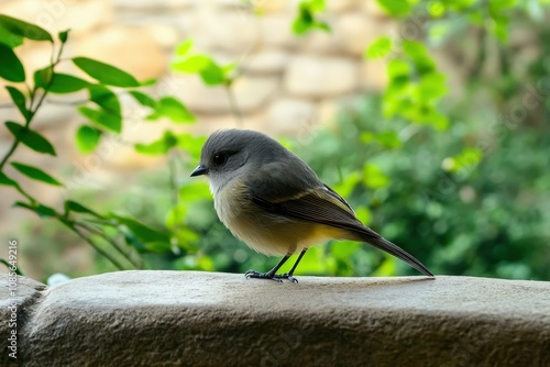 Yellow-vented Bulbul. Beautiful simple AI generated image