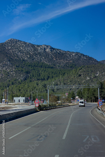 Wallpaper Mural Busy highway in the mountains 4 Torontodigital.ca