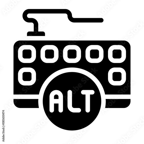 Alt Keyboard solid icon