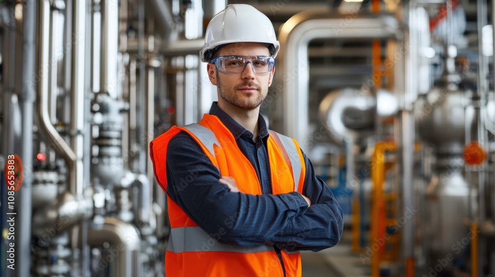 portrait of a worker with helmet portrait of a worker with helmet