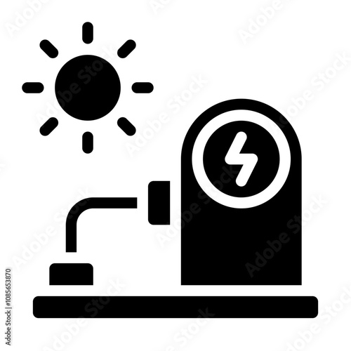 Electricity solid icon