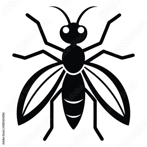 Solid color Insect animal vector design