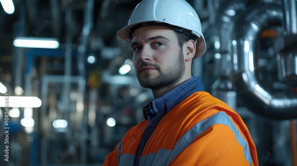 portrait of a worker with helmet portrait of a worker with helmet