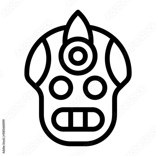 Totem Line Icon